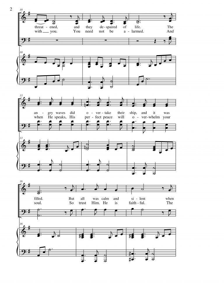 Peace, Be Still – Glory Music